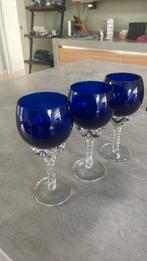 Wijnglas Sasaki Coronation Blue Cobalt Blauw, Ophalen of Verzenden, Zo goed als nieuw, Overige typen
