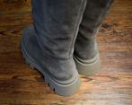 Rootshelter - suede laarzen taupe monster sole - maat 41, Hoge laarzen, Overige kleuren, Rootshelter, Nieuw