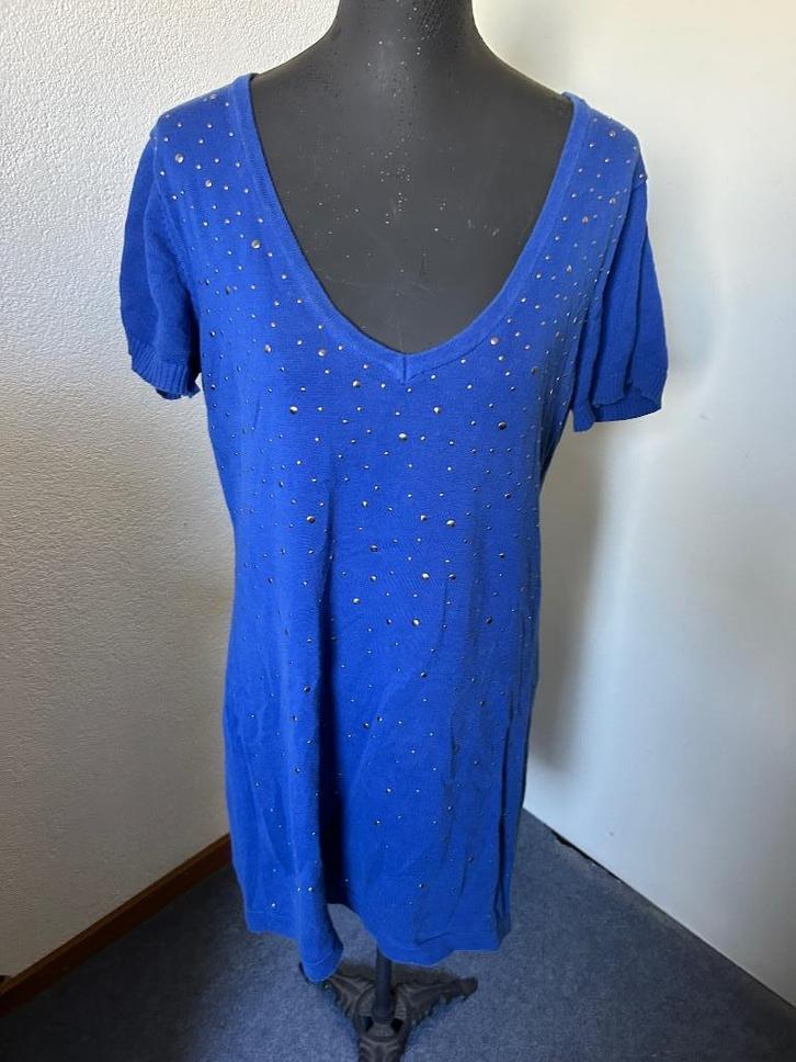 Miss etam kobalt blauw tuniek/jurkje mt xl, Kleding | Dames, Jurken, Gedragen, Maat 46/48 (XL) of groter, Blauw, Boven de knie