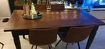 Eethoek en 4 stoelen, Ophalen of Verzenden, Rechthoekig, 50 tot 100 cm