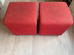 Blok poef 2x, Ophalen, Minder dan 50 cm, Gebruikt, Vierkant