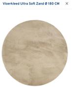 Vloerkleed Ultra Soft Zand Ø 180 CM, Ophalen, Bruin, 150 tot 200 cm, Rond