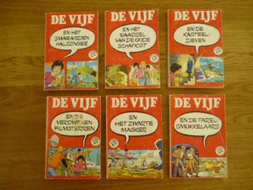 6 x Enid Blyton - De Vijf rode uitvoering beschikbaar voor biedingen