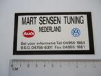 sticker oud VW GOLF Tuning Volkswagen audi Mart sensen auto, Verzenden, Zo goed als nieuw, Auto of Motor