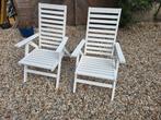 Tuinstoelen - 2 stuks - Inklapbaar, Tuin en Terras, Ophalen, Gebruikt, Hout, Inklapbaar