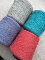 Ruim 2,5 kilo 85% wol in 4 frisse kleuren, Hobby en Vrije tijd, Ophalen of Verzenden, Nieuw, Breien of Haken, Wol of Garen