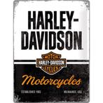 Harley Davidson Motorcycles relief reclamebord van metaal, Verzamelen, Verzenden, Nieuw, Auto's