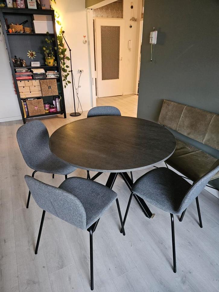 Eetkamerset Ikea Mariedamm + Karlpetter, Huis en Inrichting, Complete eetkamers, Zo goed als nieuw, 4 tot 6 stoelen, Ophalen