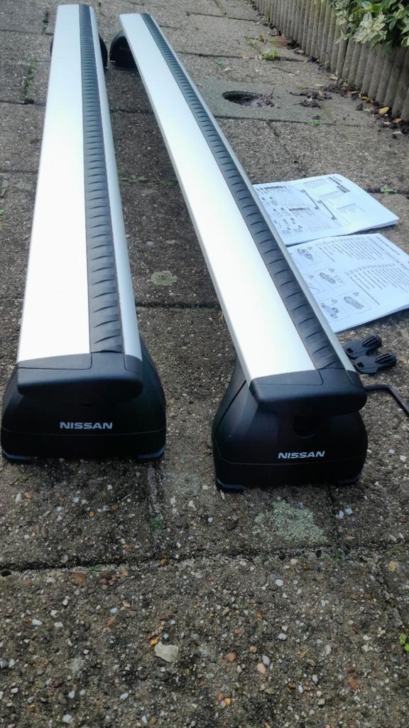 Dakdragers Nissan Qashqai J11b met dakrails, Auto diversen, Dakdragers, Zo goed als nieuw, Ophalen of Verzenden