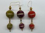Antieke Engelse kerstballen - decoratie 3 stuks, Diversen, Kerst, Verzenden, Gebruikt