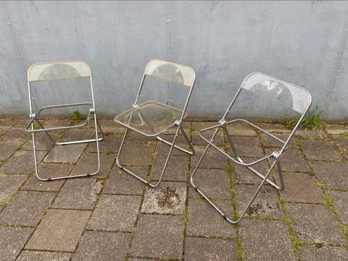 Plia 3x helaas incompleet, Italia design klapstoel vintage, Huis en Inrichting, Stoelen, Zo goed als nieuw, Ophalen