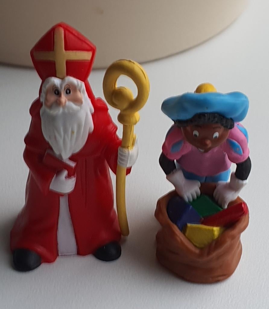 Sinterklaas figuurtjes – set van 2 – decoratie, Ophalen of Verzenden, Zo goed als nieuw
