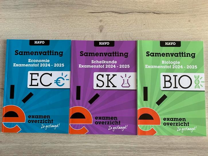 Examenbundel HAVO - Bio, Eco, Scheikunde - 24/25, Boeken, Studieboeken en Cursussen, Zo goed als nieuw, Niet van toepassing, Beta