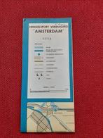 Grote oude dubbelzijdige plattegrond Amsterdam, 1961, Ophalen of Verzenden, 1800 tot 2000, Nederland, Landkaart