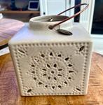 Riverdale windlicht, Overige materialen, Beige, Ophalen of Verzenden, Zo goed als nieuw