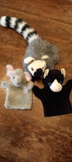 Te koop: Handpoppen 3 dieren, Ophalen, Gebruikt, Overige typen