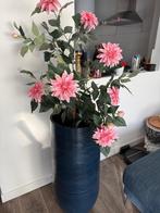 Blauwe Tokio Vaas - 90cm hoog, Ophalen, Overige materialen, Gebruikt, Blauw