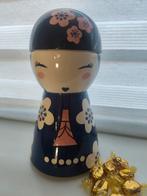 Japan Kokeshi geïnspireerd Snoeppot, Huis en Inrichting, Gebruikt, Zwart, Aardewerk of Porselein, Ophalen of Verzenden