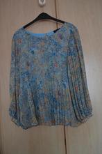 Plissé blouse van Zizzi maat M, Zizzi, Blauw, Maat 46/48 (XL) of groter, Nieuw