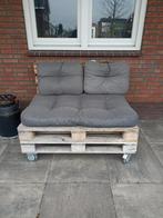 Palletbank inclusief kussens, Ophalen, Gebruikt, Hout