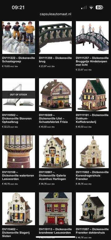 Kerstdorp bouwen….. Dickensville nieuw !! beschikbaar voor biedingen