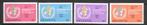 Zwitserland postfris serie postzegels uit 1975 Michel 36-39, Postzegels en Munten, Postzegels | Europa | Zwitserland, Ophalen of Verzenden