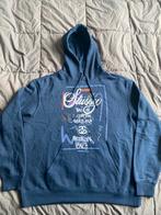 Stussy hoodie blauw met print, Kleding | Heren, Truien en Vesten, Stussy, Maat 56/58 (XL), Zo goed als nieuw, Verzenden