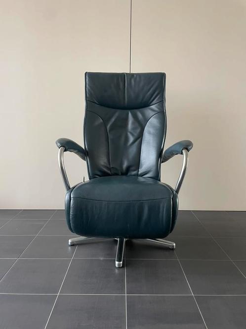 Nette moderne leren relax fauteuil / relax stoel, Huis en Inrichting, Fauteuils, Ophalen