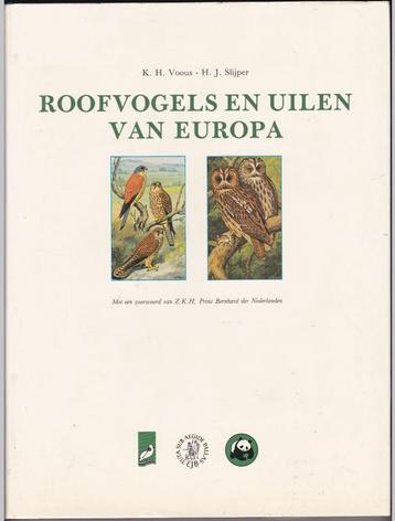 Roofvogels en Uilen van Europa - Karel Hendrik Voous 