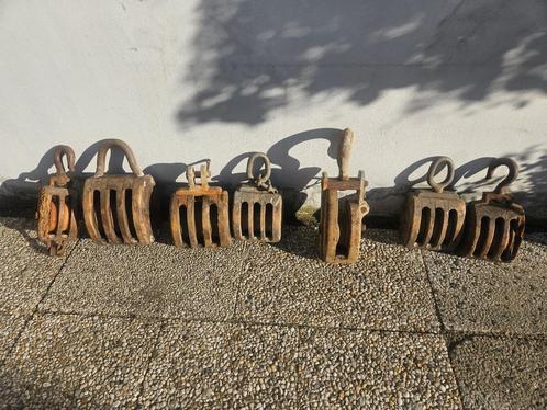 Antieke zware scheepskatrollen, Antiek en Kunst, Antiek | Gereedschap en Instrumenten, Ophalen