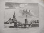 03  Amsterdam De Haarlemmerpoort Kopergravure 18e Eeuw, Antiek en Kunst, Kunst | Etsen en Gravures, Ophalen of Verzenden