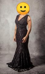 Zwarte galajurk /abiye met kant, Kleding | Dames, Gelegenheidskleding, Maat 38/40 (M), Galajurk, Zwart, Ophalen of Verzenden
