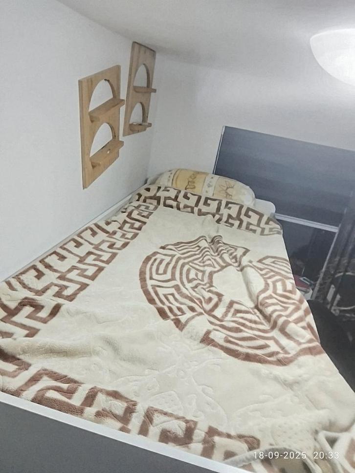 Kinder hoogslaper met bureau en opbergruimte, Kinderen en Baby's, Kinderkamer | Bedden, Zo goed als nieuw, 180 cm of meer, 85 tot 100 cm