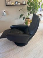 Leren Relaxfauteuil - Zwart NIET ELEKTRISCH, Huis en Inrichting, Fauteuils, Ophalen, Zo goed als nieuw, Leer, 75 tot 100 cm