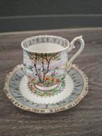 Royal Albert Silver Birch Kop en Schotel, Huis en Inrichting, Keuken | Servies, Ophalen of Verzenden, Zo goed als nieuw, Overige stijlen