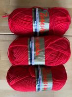 Nieuw 3 x bol Zareska rood Brei wol Rookvrij huis, Ophalen of Verzenden, Zo goed als nieuw, Breien, Patroon of Boek