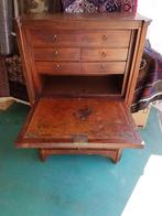 Mooi en antiek secretaire/klepbureau met Cuba mahoniehout., Ophalen, Gebruikt, ., .