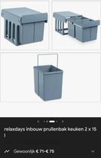 Inbouw prullenbak keuken - praktisch en ruimtebesparend, Ophalen, Kunststof, Met pedaal, Nieuw