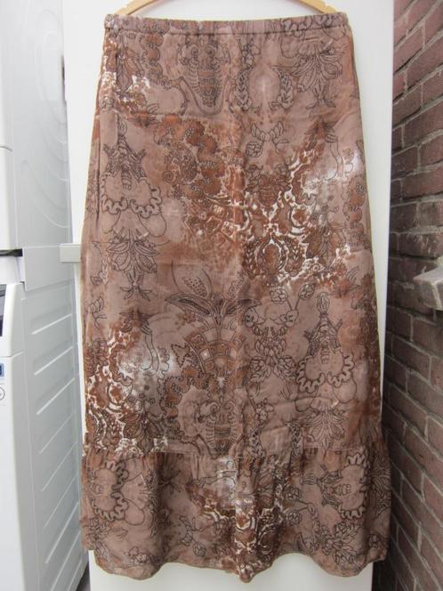 Rok. Bruine rok geweven stof, maat L, merk: Wissmach Collect, Kleding | Dames, Rokken, Zo goed als nieuw, Maat 42/44 (L), Bruin