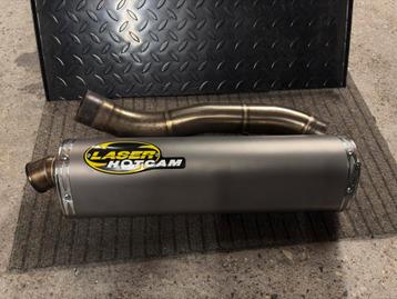 Laser Hotcam Titanium demper + linkpijp Yamaha R1 2003 beschikbaar voor biedingen