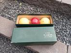 Biljart ballen, Super Aramith made in Belgium, brocante, Ophalen of Verzenden, Zo goed als nieuw, Keu of Ballen