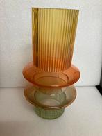 Vintage Art Deco Glazen Vaas, Huis en Inrichting, Woonaccessoires | Vazen, Ophalen of Verzenden, Gebruikt, Glas