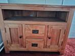 Teakhouten TV-kastje in prima staat, Ophalen, Teakhout, 50 tot 100 cm, Met deur(en)