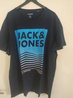 T shirt heren maat 4 XL Jack&Jones donker blauw, Blauw, Overige maten, Ophalen of Verzenden, Zo goed als nieuw