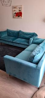 Te koop banken 3 personen 2 stuk, 250 tot 300 cm, Hoekbank, 75 tot 100 cm, Ophalen of Verzenden