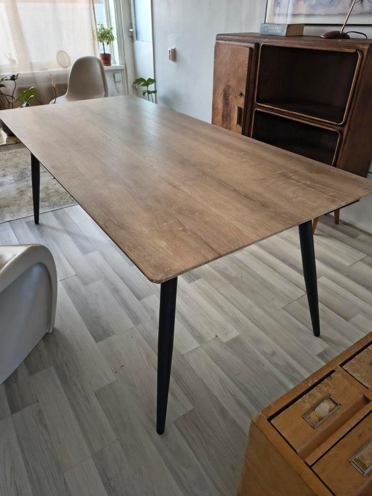 Eettafel hout | 190cm bij 90cm, Huis en Inrichting, Tafels | Eettafels, Zo goed als nieuw, 50 tot 100 cm, 150 tot 200 cm, Vijf personen of meer