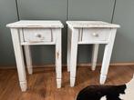 Witte Nachtkastjes - Set van 2, Huis en Inrichting, Ophalen, Gebruikt, Minder dan 45 cm, 55 tot 70 cm