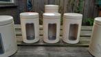 6 vintage Brabantia voorraadbussen made in Belgium, Ophalen of Verzenden