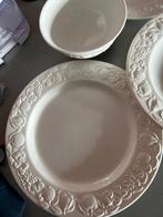 8-10 Delig wit vintage Servies Franco Giorge by Quadrifoglio, Ophalen, Gebruikt, Overige stijlen, Aardewerk