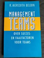 R. Meredith Belbin - Managementteams, Ophalen of Verzenden, Zo goed als nieuw, Management, R. Meredith Belbin